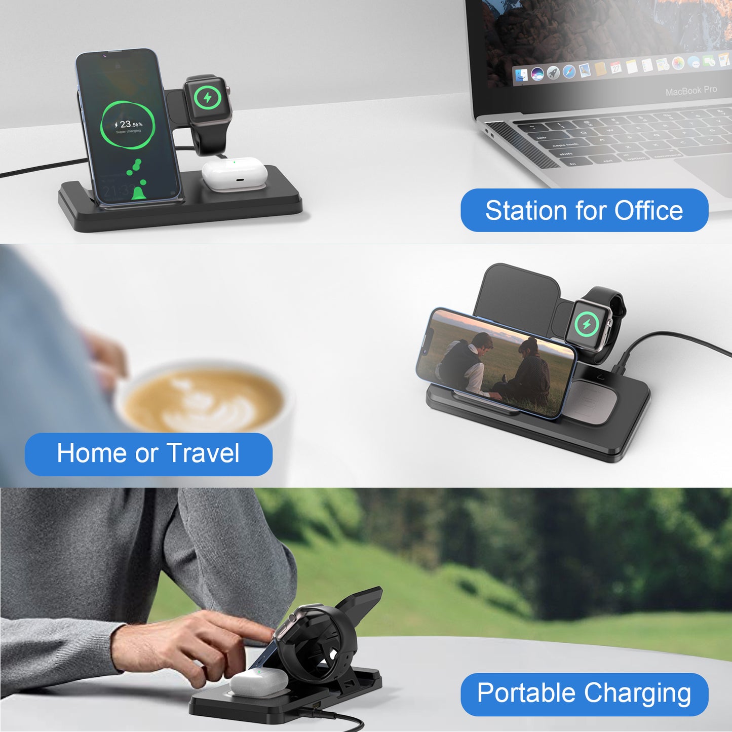 3 in 1 Wireless Charger