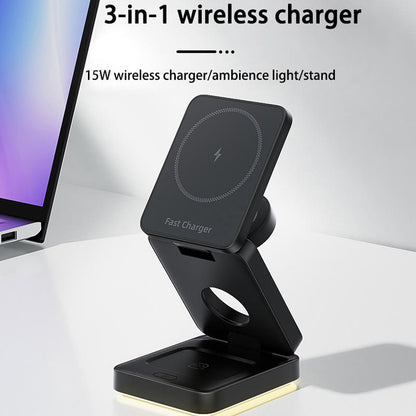 3-in-1 Magnetic Wireless Charger View 3