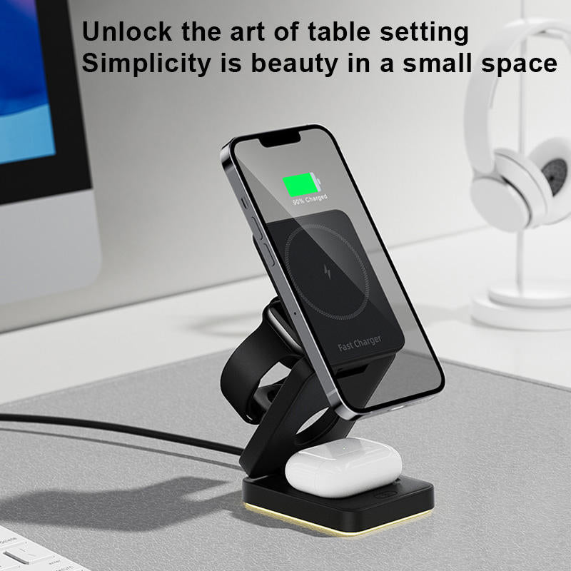 3-in-1 Magnetic Wireless Charger View 2