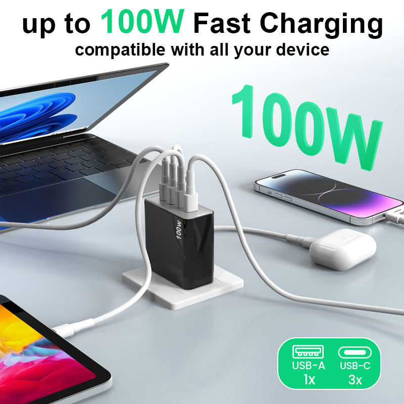 100W GaN Laptop Charger