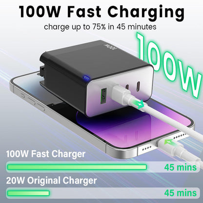 100W GaN Laptop Charger