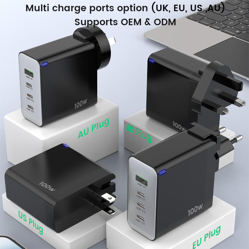 100W GaN Laptop Charger
