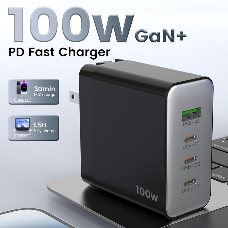 100W GaN Charger - Side View