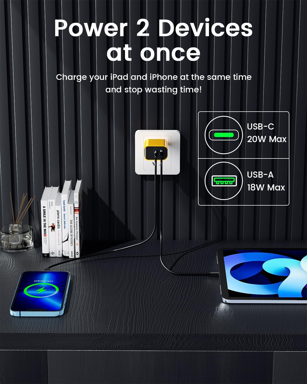 3 Packs 20W USB C Charger Block