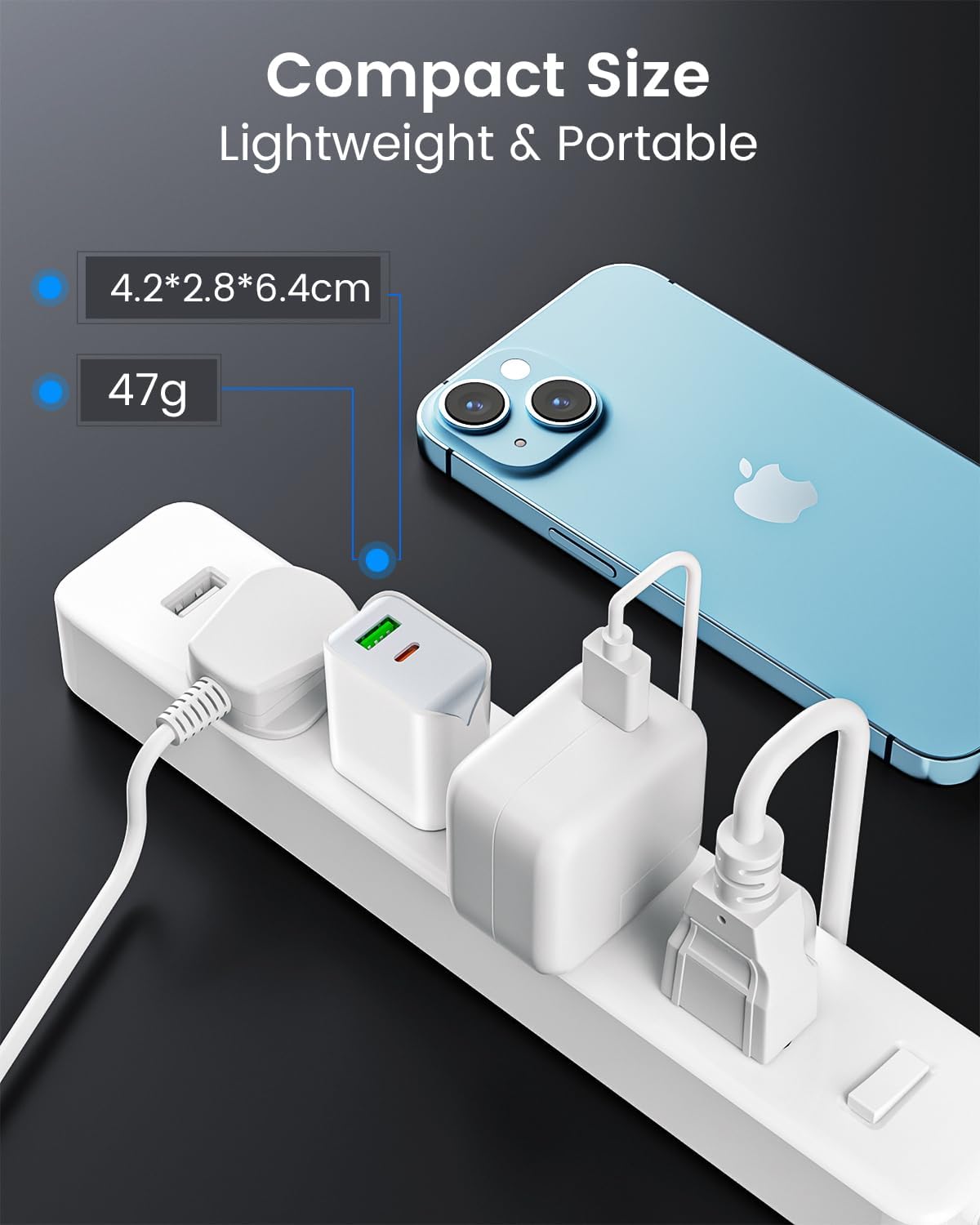 2 Packs iphone Charger Type A+C