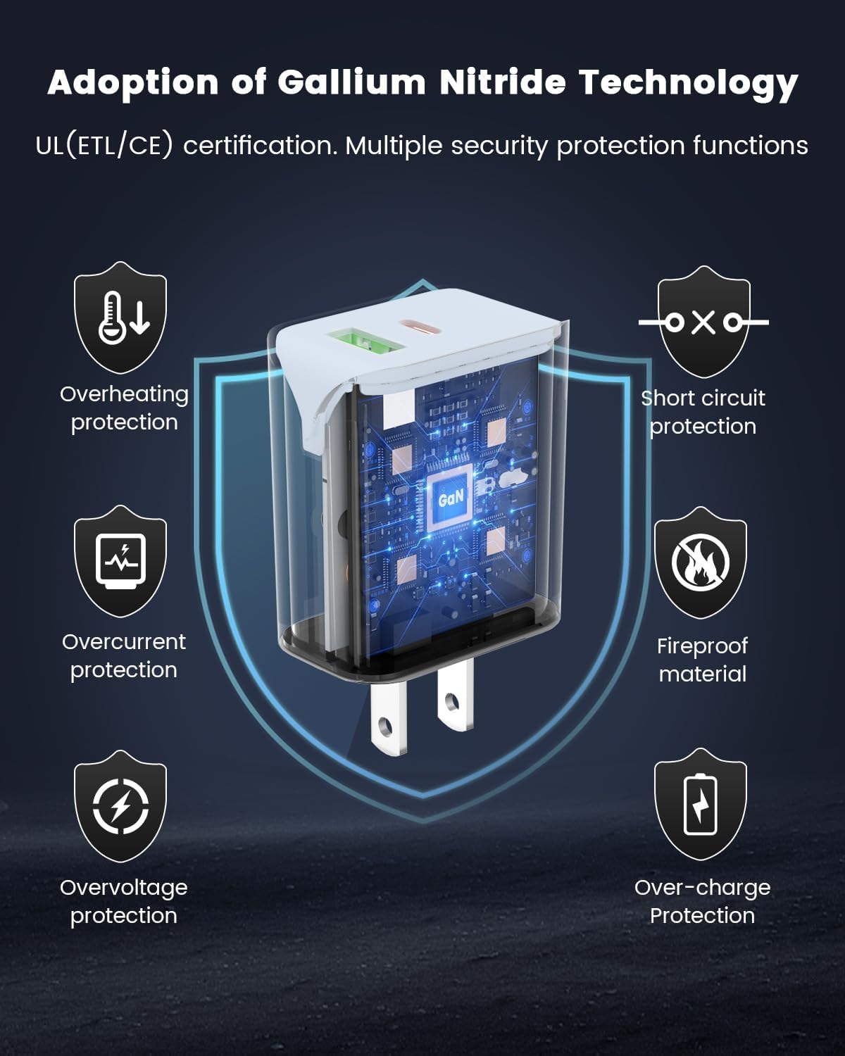 2 Packs iphone Charger Type A+C