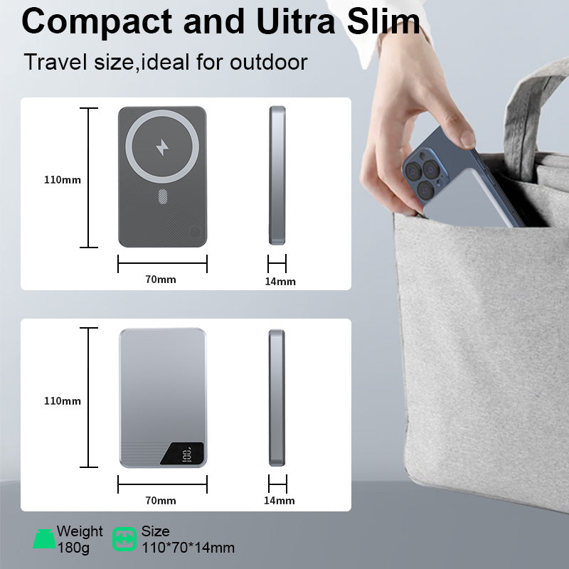 2 in 1 10000mah Wireless Power Bank